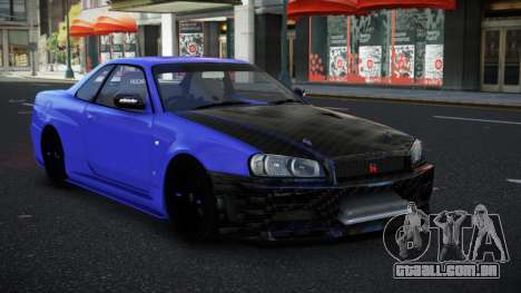 Nissan Skyline R34 Cicasas para GTA 4
