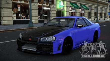 Nissan Skyline R34 Cicasas para GTA 4