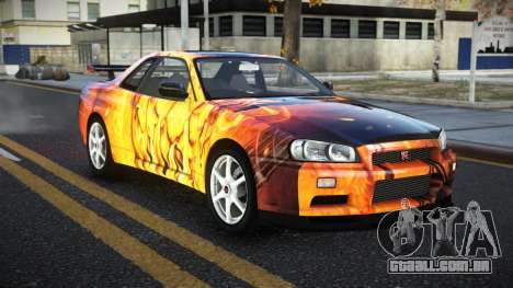 Nissan Skyline R34 Ganleen S14 para GTA 4
