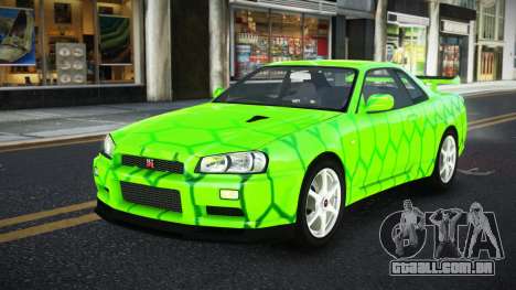Nissan Skyline R34 Ganleen S8 para GTA 4