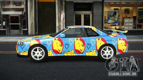 Nissan Skyline R34 Ganleen S5 para GTA 4