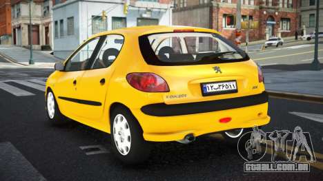 Peugeot 206 Jiwrod para GTA 4