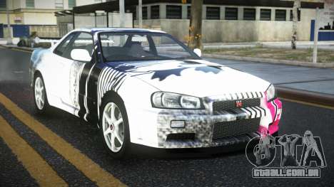Nissan Skyline R34 Ganleen S10 para GTA 4