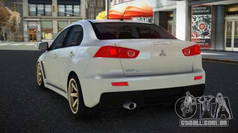 Mitsubishi Lancer Evolution X Ruta para GTA 4