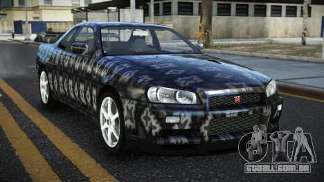 Nissan Skyline R34 Ganleen S6 para GTA 4