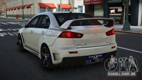 Mitsubishi Lancer Evolution X Mozqah para GTA 4