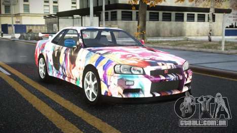 Nissan Skyline R34 Ganleen S2 para GTA 4