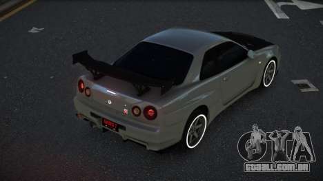 Nissan Skyline R34 Unuv para GTA 4
