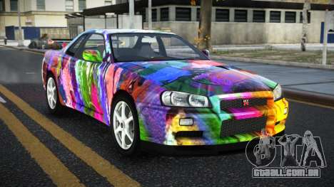 Nissan Skyline R34 Ganleen S4 para GTA 4