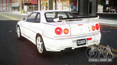 Nissan Skyline R34 Ganleen S1 para GTA 4