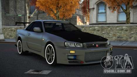 Nissan Skyline R34 Unuv para GTA 4