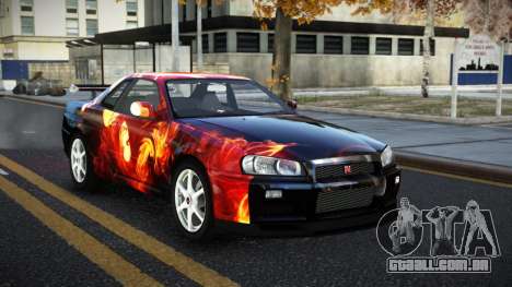 Nissan Skyline R34 Ganleen S9 para GTA 4