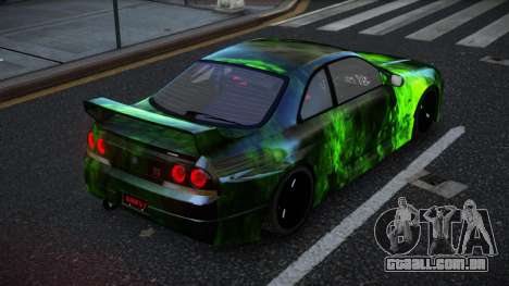 Nissan Skyline R33 Alsonry S14 para GTA 4