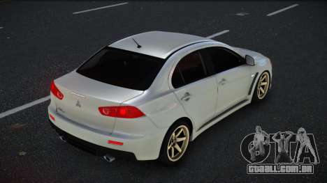 Mitsubishi Lancer Evolution X Ruta para GTA 4