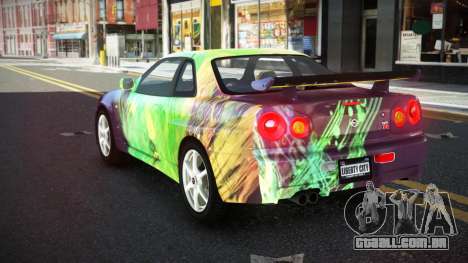 Nissan Skyline R34 Ganleen S7 para GTA 4