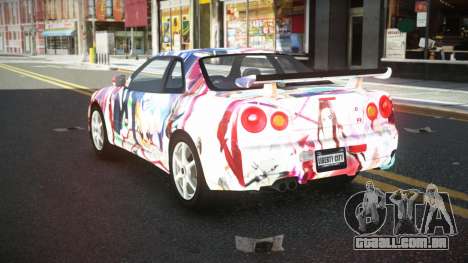 Nissan Skyline R34 Ganleen S2 para GTA 4
