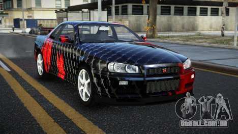 Nissan Skyline R34 Ganleen S12 para GTA 4
