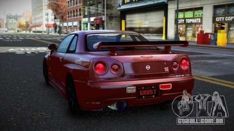 Nissan Skyline R34 Nuhxufi para GTA 4