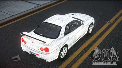 Nissan Skyline R34 Ganleen S1 para GTA 4
