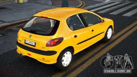 Peugeot 206 Jiwrod para GTA 4