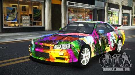 Nissan Skyline R34 Ganleen S4 para GTA 4