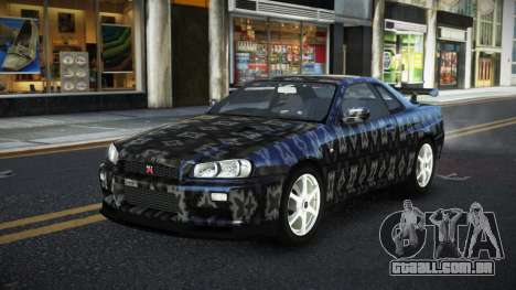 Nissan Skyline R34 Ganleen S6 para GTA 4