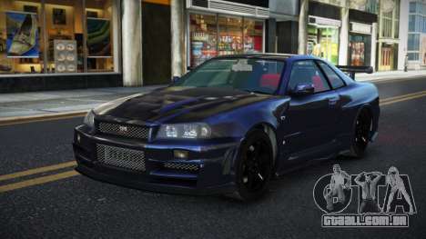 Nissan Skyline R34 Daklemire para GTA 4