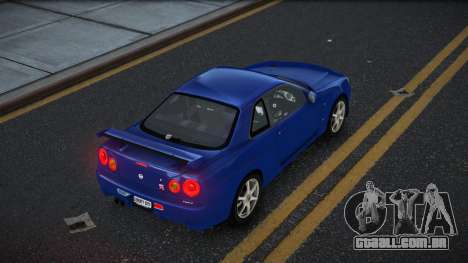 Nissan Skyline R34 Ganleen para GTA 4