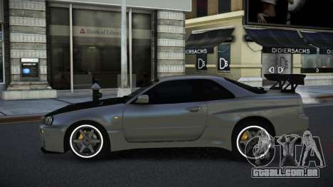 Nissan Skyline R34 Unuv para GTA 4