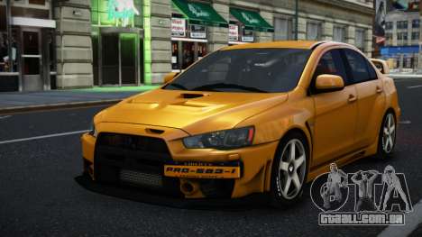Mitsubishi Lancer Evolution X Jalel para GTA 4