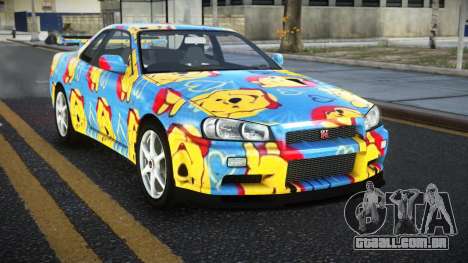 Nissan Skyline R34 Ganleen S5 para GTA 4
