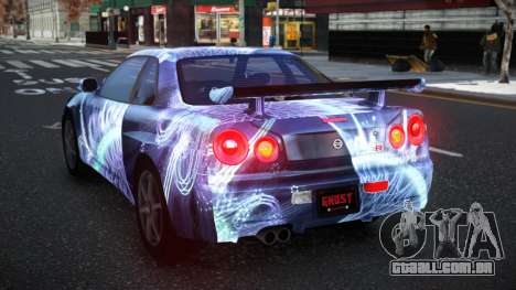 Nissan Skyline R34 Conia S3 para GTA 4