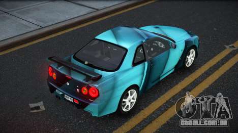 Nissan Skyline R34 Ganleen S3 para GTA 4
