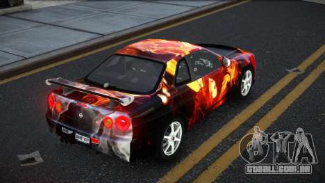 Nissan Skyline R34 Ganleen S9 para GTA 4
