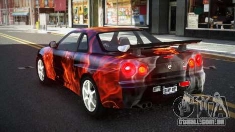 Nissan Skyline R34 Ganleen S9 para GTA 4