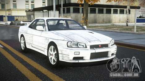 Nissan Skyline R34 Ganleen S1 para GTA 4