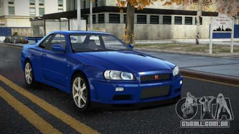 Nissan Skyline R34 Ganleen para GTA 4