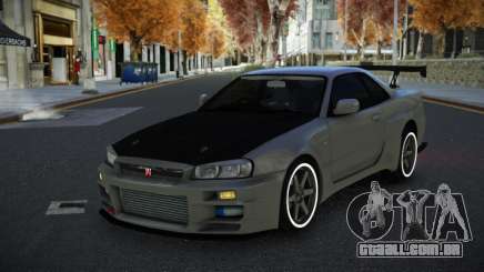 Nissan Skyline R34 Unuv para GTA 4