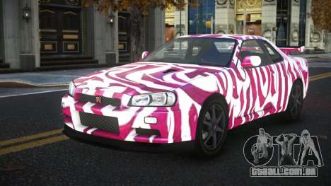 Nissan Skyline R34 Gaselly S4 para GTA 4