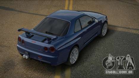Nissan Skyline GT-R R34 99th para GTA San Andreas