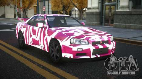 Nissan Skyline R34 Gaselly S4 para GTA 4