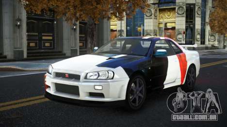 Nissan Skyline R34 Gaselly S9 para GTA 4