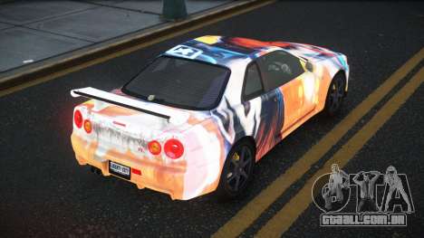 Nissan Skyline R34 Gaselly S5 para GTA 4