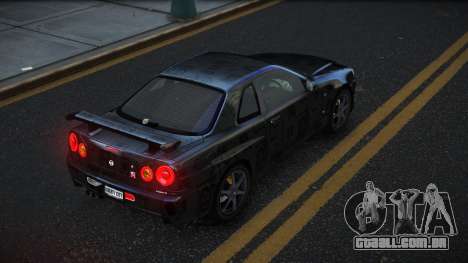 Nissan Skyline R34 Gaselly S14 para GTA 4