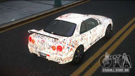 Nissan Skyline R34 Gaselly S1 para GTA 4
