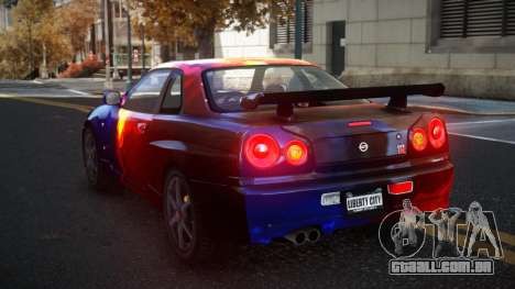 Nissan Skyline R34 Gaselly S7 para GTA 4