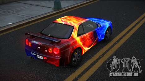 Nissan Skyline R34 Gaselly S7 para GTA 4