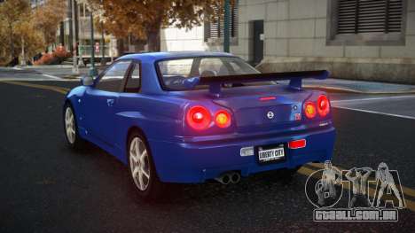 Nissan Skyline R34 Gaselly para GTA 4