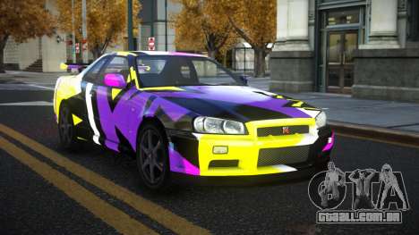 Nissan Skyline R34 Gaselly S3 para GTA 4
