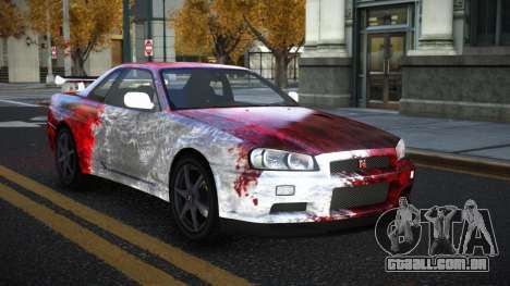 Nissan Skyline R34 Gaselly S10 para GTA 4